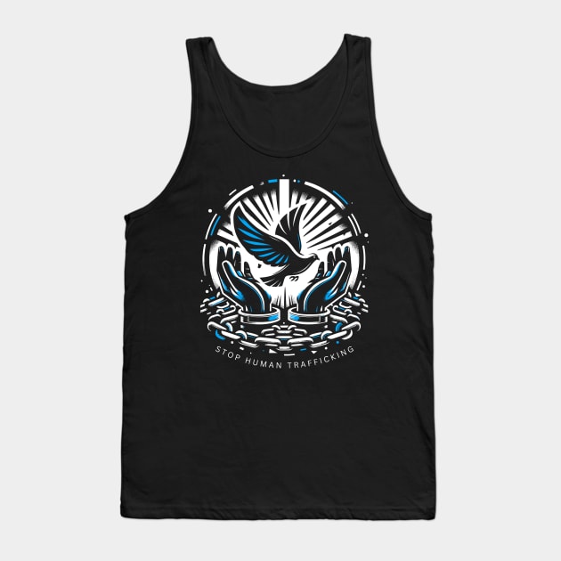 United Against Human Trafficking Tank Top by Xeire